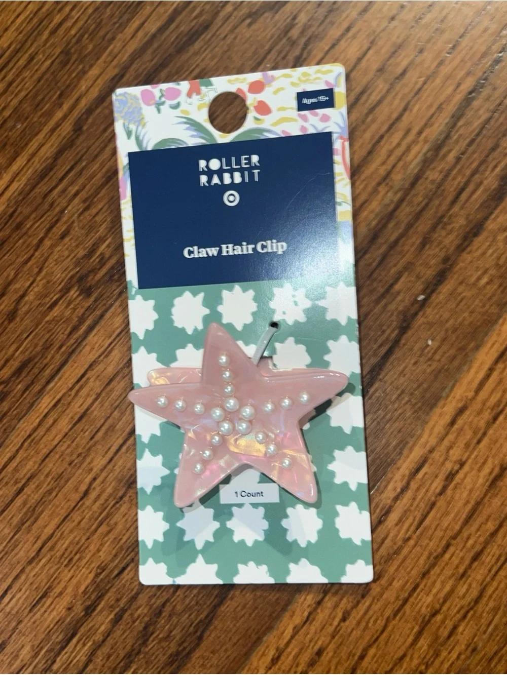 Roller Rabbit x Target Starfish Claw Clip NEW